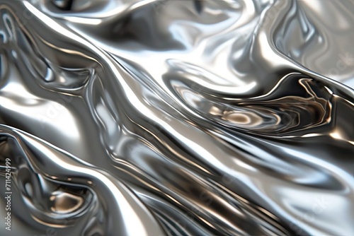 Smooth and Shimmering Liquid Metal Surface