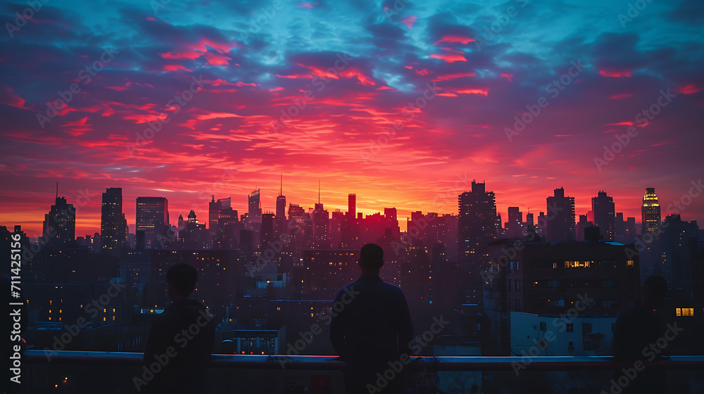 Cityscape Sunset Adventure: Capturing Urban Magic in the Evening Glow. Cityscape Sunset Adventure: Capturing Urban Magic in the Evening Glow.