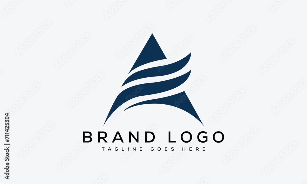 letter A logo design vector template design for brand.