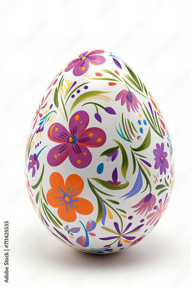 Beautiful bright easter egg isolated on white background
Beautiful bright easter egg isolated on white background