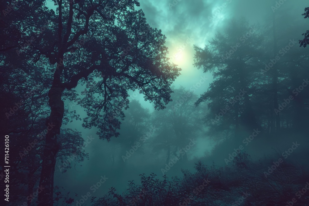 Fototapeta premium The Enigmatic Veil of Fog