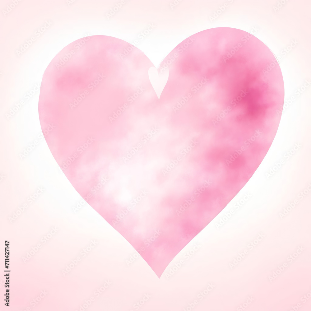 Close-up of a heart on a light background on Valentine's Day.