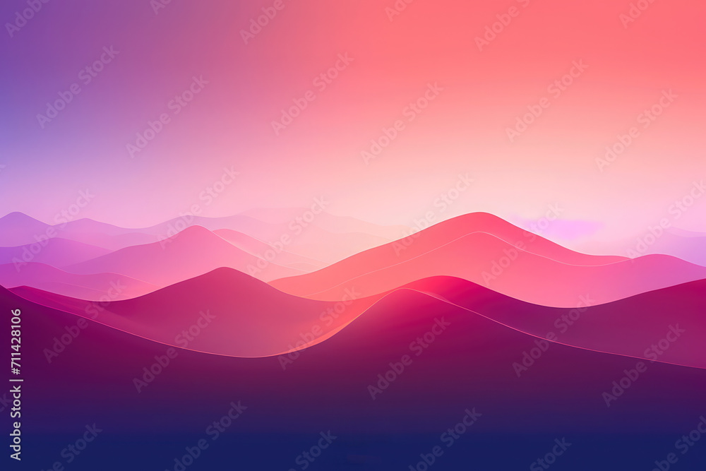 Abstract mountains pastel background