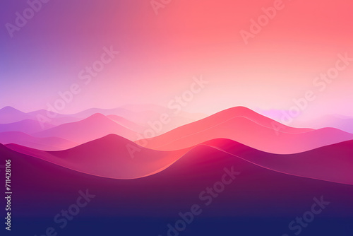 Abstract mountains pastel background