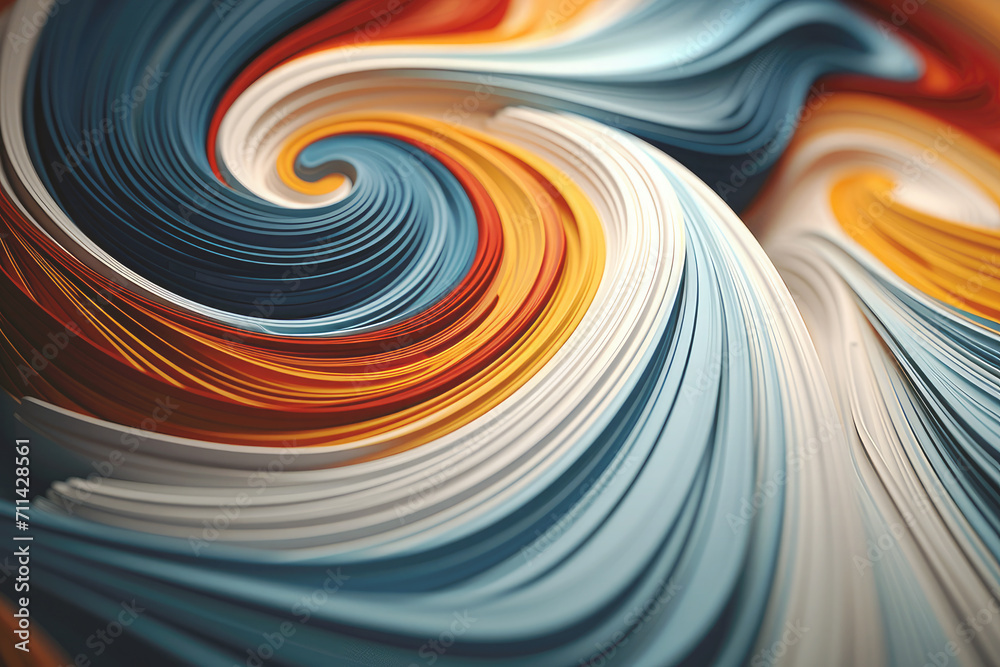 Abstract macro shapes colorful swirl lines 3D background. Abstract macro shapes colorful swirl lines 3D background.