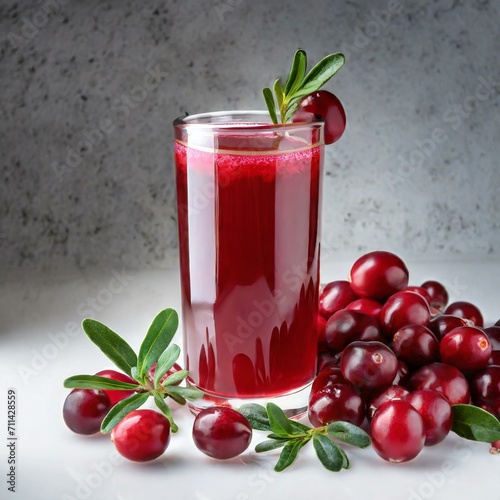 Wallpaper Mural Berry Burst Delight: A Burst of Freshness in Every Sip of Cranberry Juice Torontodigital.ca