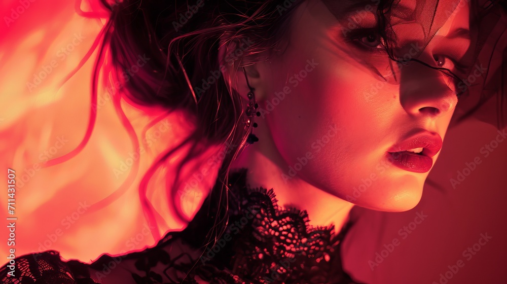 Close up portrait of a woman Close up portrait of a woman