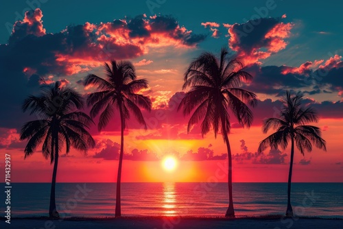 Breathtaking Tropical Sunset © Louis Deconinck