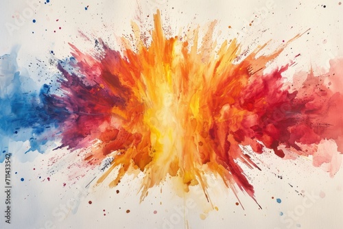Vibrant Watercolor Explosion
