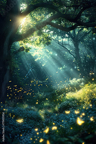 Enchanted Forest Awakening  spring art