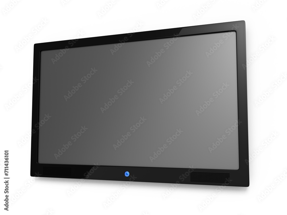 3d render lcd television (isolated on white and clipping path) 3d render lcd television (isolated on white and clipping path)