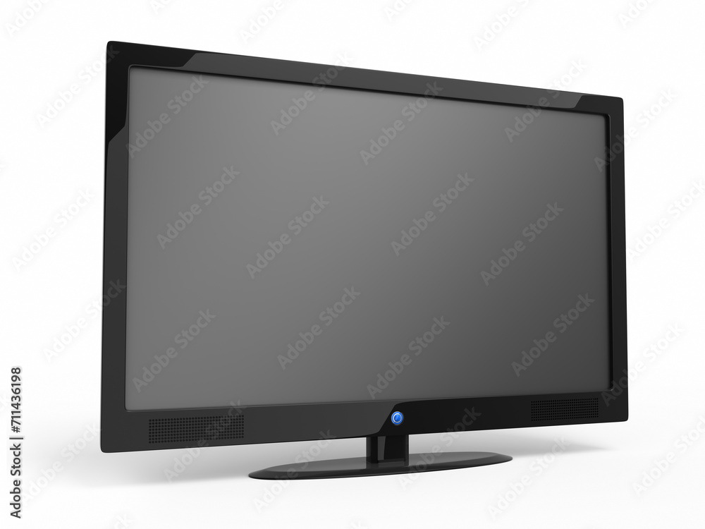 3d render lcd television (isolated on white and clipping path) 3d render lcd television (isolated on white and clipping path)