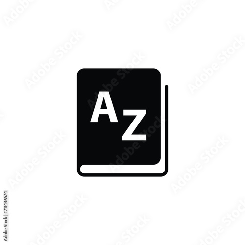 Vocabulary icon vector dictionary icon
