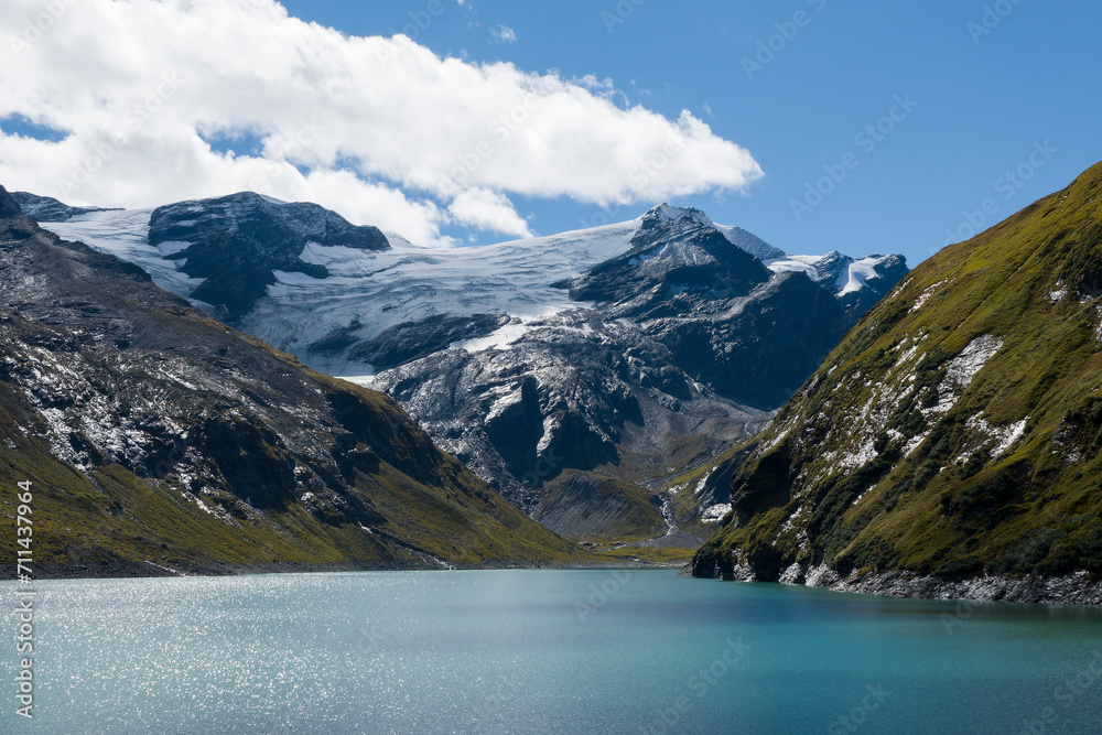 Blick auf den Moserboden Stausee bei Kaprun