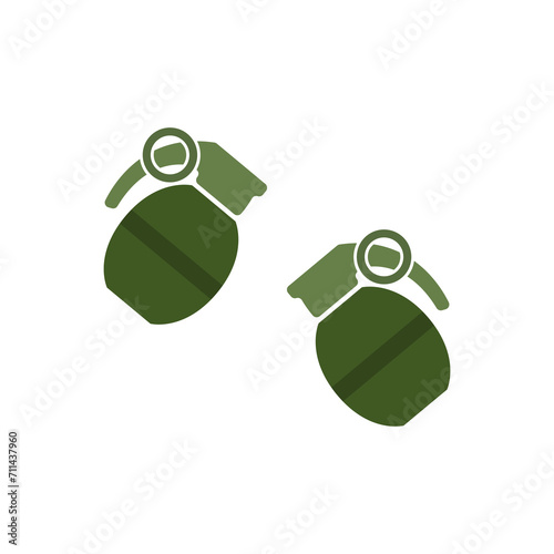 grenade icon on a white background, vector illustration