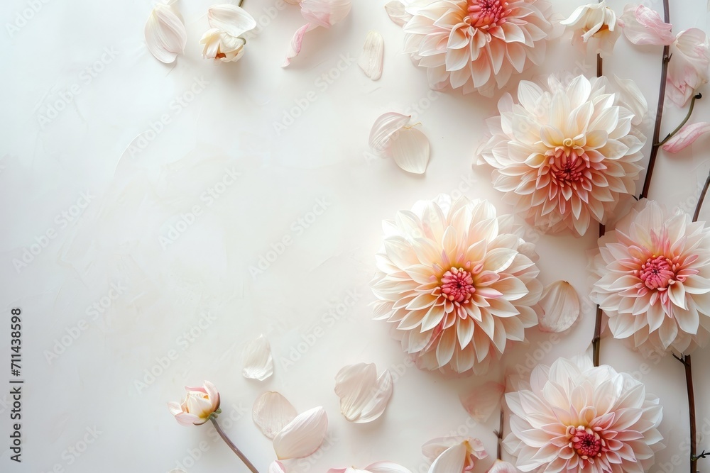 Obraz premium Chrysanthemum Watercolor style on a white background