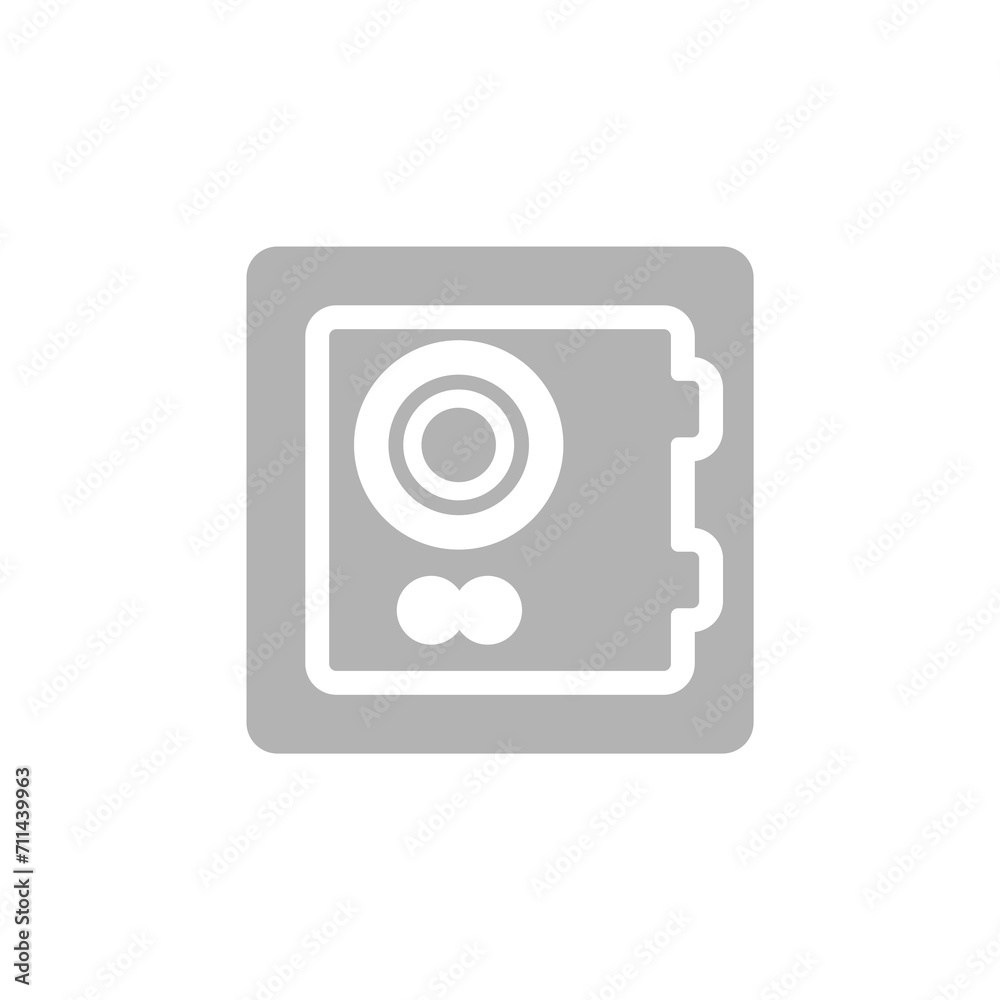 safe icon on a white background, vector illustration safe icon on a white background, vector illustration