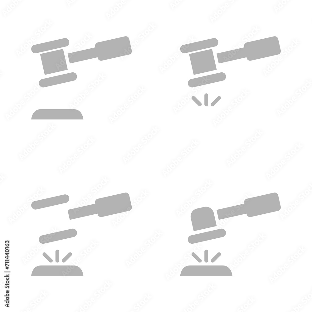 judge's gavel icon on a white background, vector illustration judge's gavel icon on a white background, vector illustration