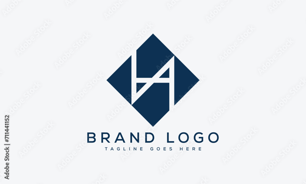 letter HA logo design vector template design for brand. letter HA logo design vector template design for brand.