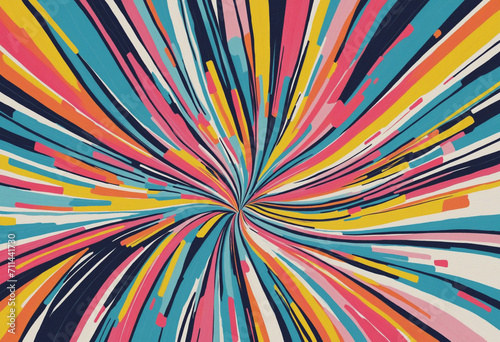 Vibrant Abstract Colorful Lines Background