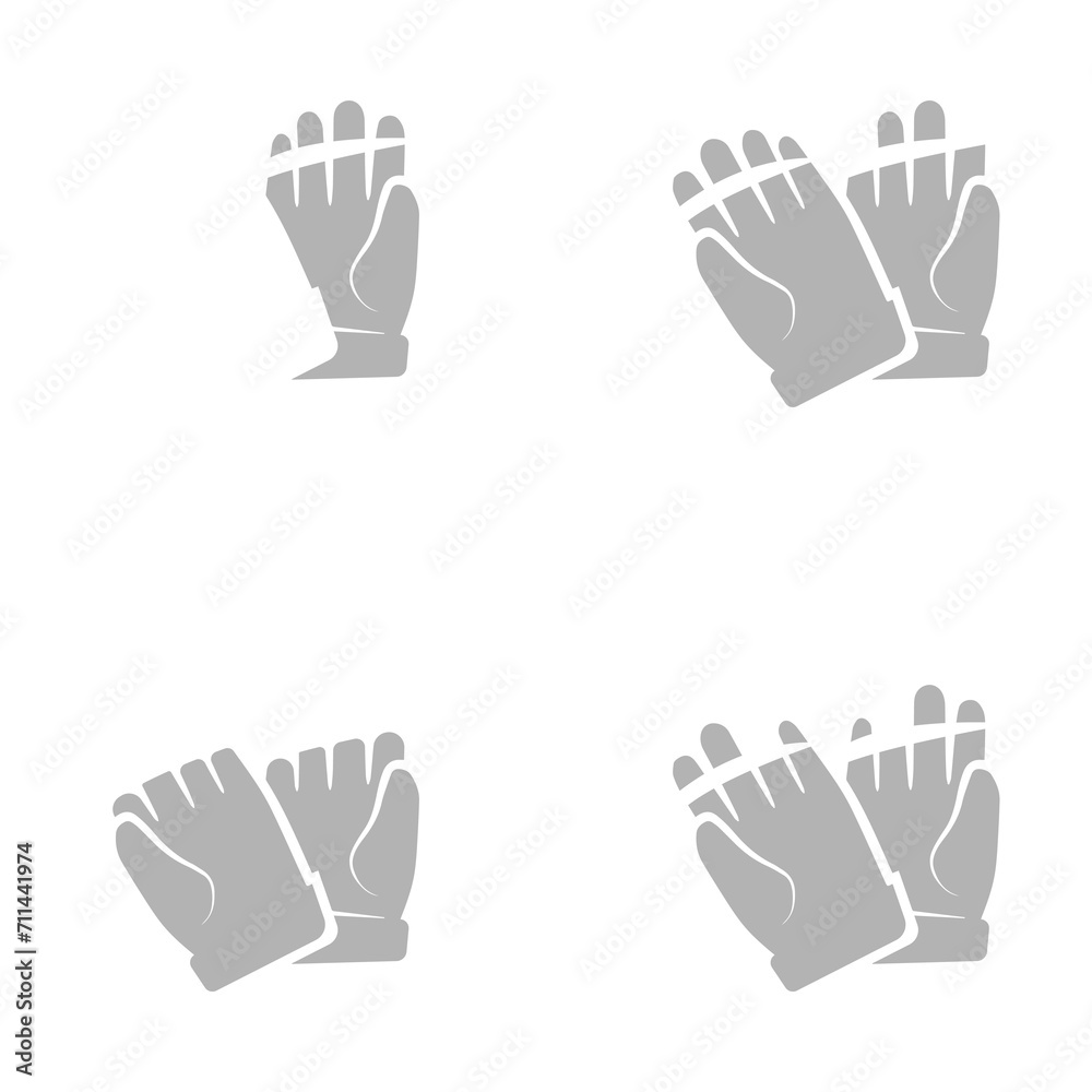 gloves icon on a white background, vector illustration gloves icon on a white background, vector illustration