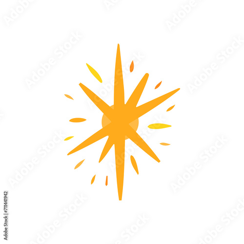 star icon on a white background, vector illustration photo