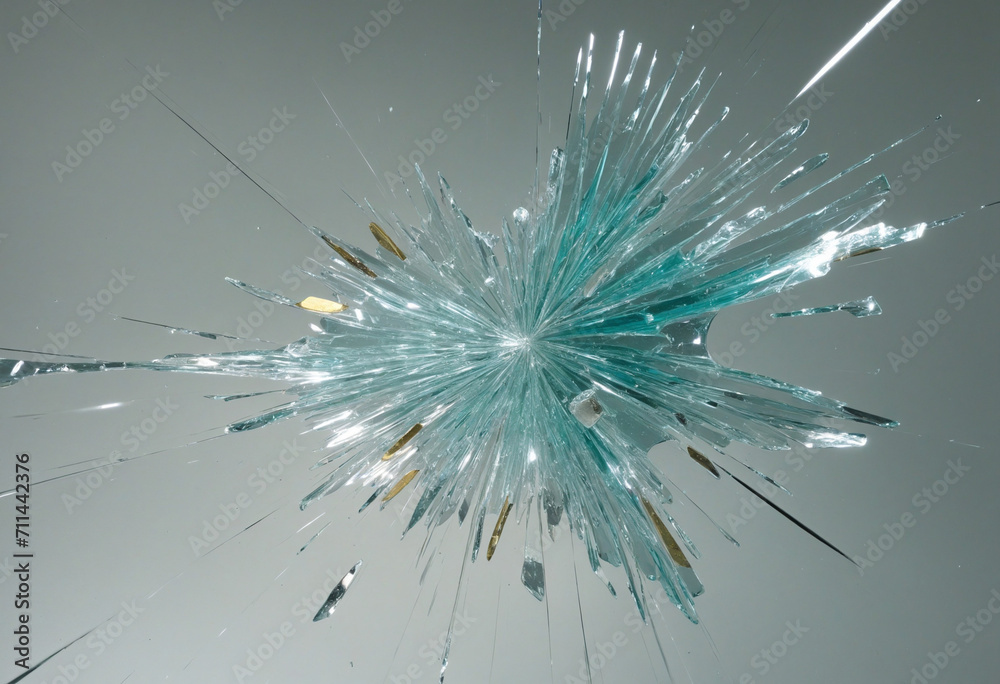 Obraz premium Shattered glass background texture concept