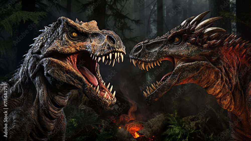 Obraz premium head of a crocodile