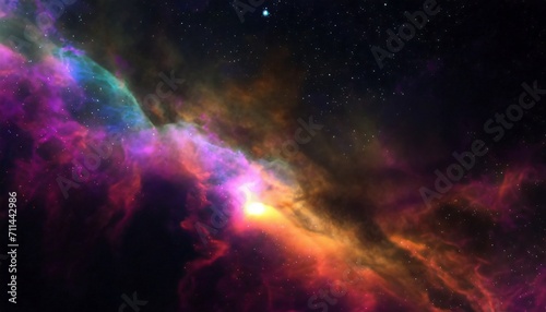 Stunning deep space background. Stars, galaxies and nebulas.