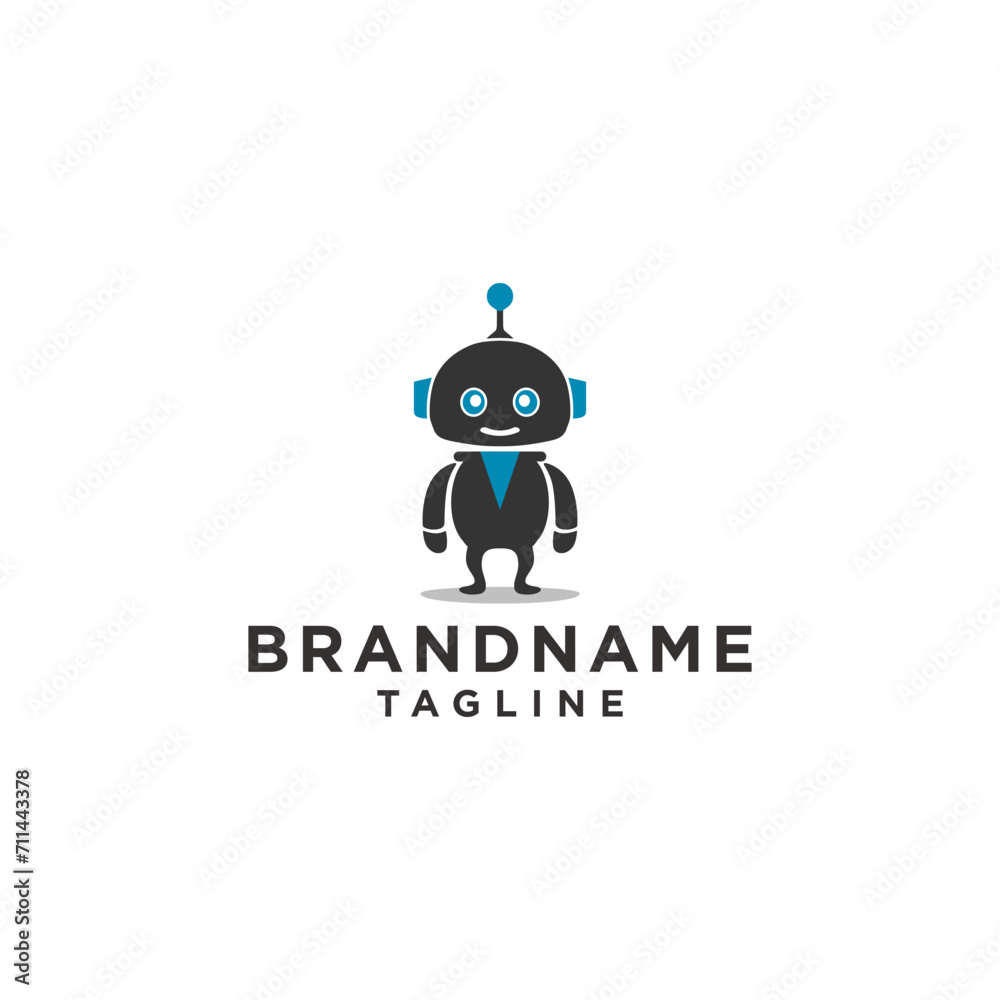 Artificial Intelligence robot logo Artificial Intelligence robot logo