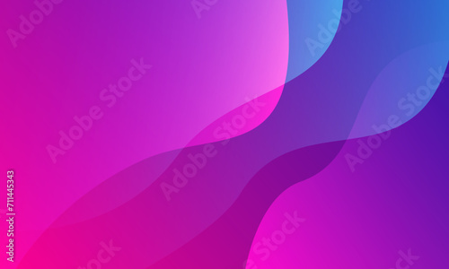 Abstract pink and blue background. Fluid shapes composition. Vector illustration