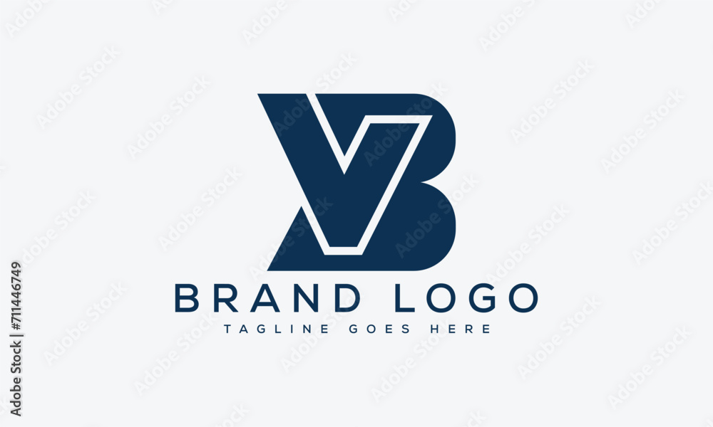 letter BV logo design vector template design for brand. letter BV logo design vector template design for brand.