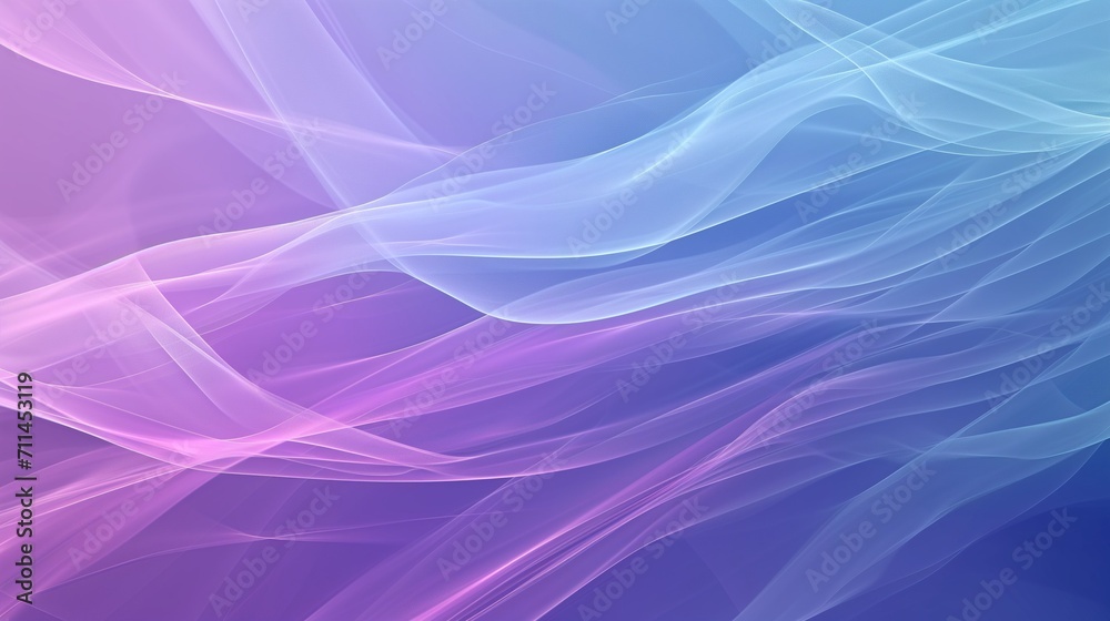 Fototapeta premium Serene Abstract Wavy Background in Soothing Lavender Hues