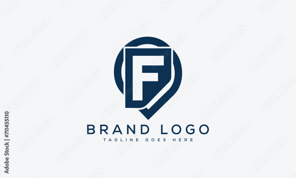 letter F logo design vector template design for brand.