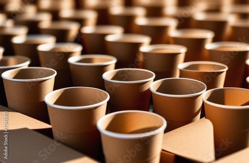 Full frame green recyclable coffee cup