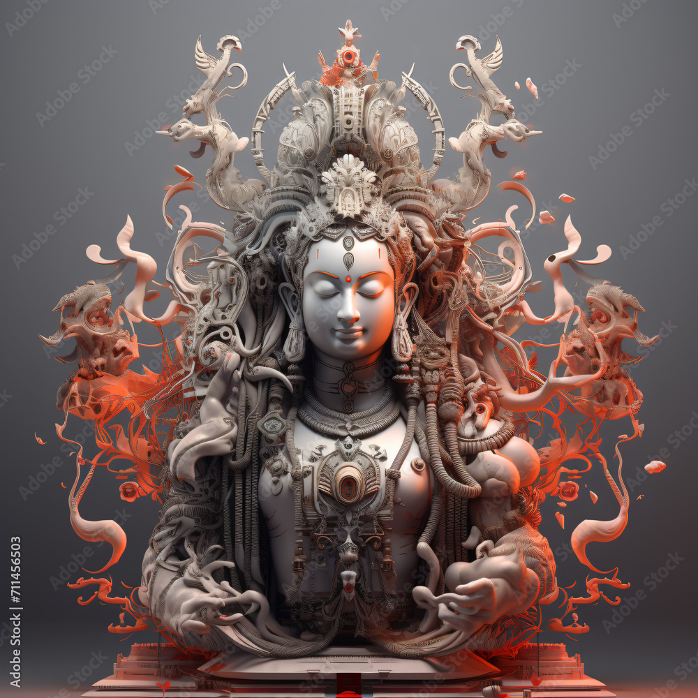 The Hindu god Shiva generative ai