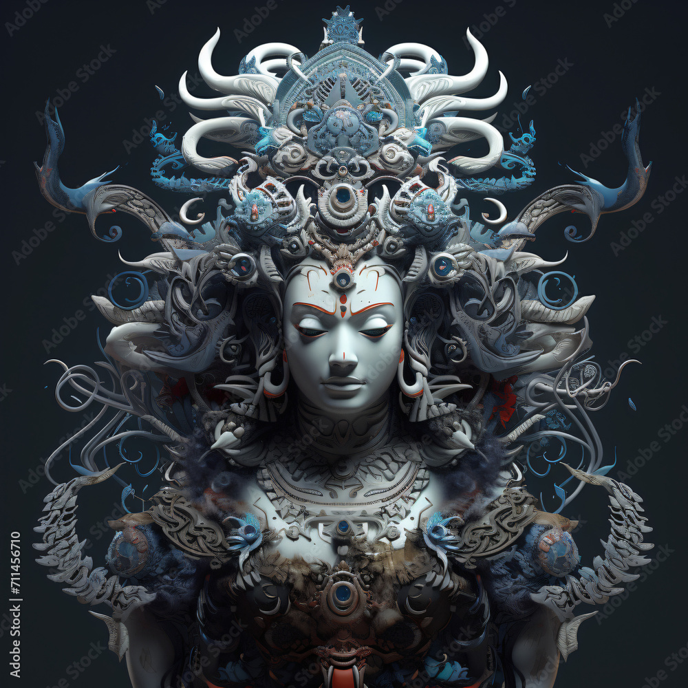 The Hindu god Shiva generative ai