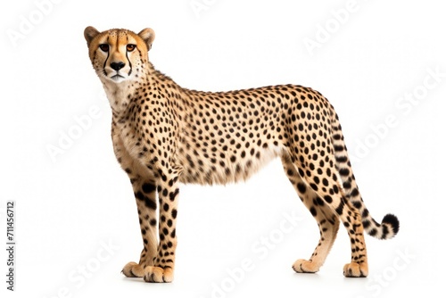 Cheetah isolated on a white background