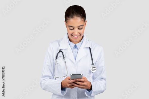 Medical app, health care and help with technology, appointment and people
