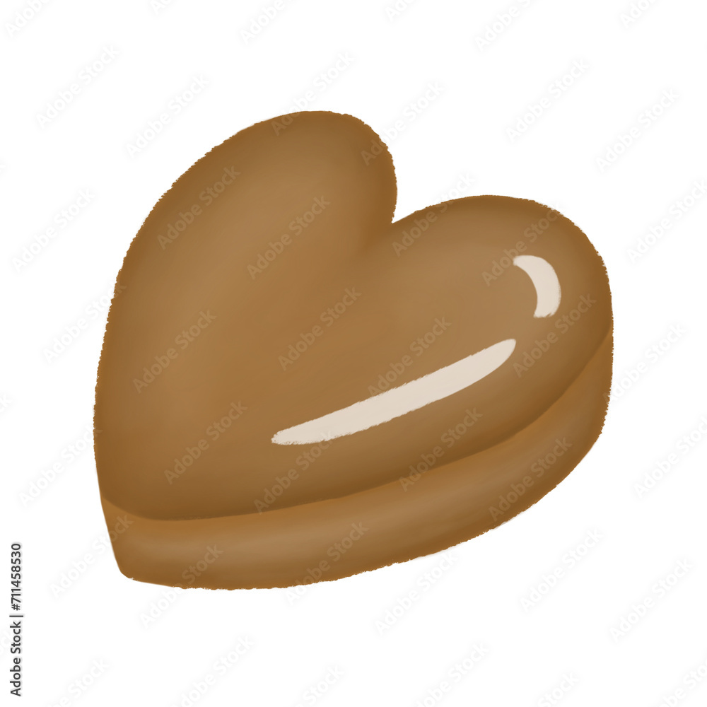 Obraz premium heart shaped chocolate