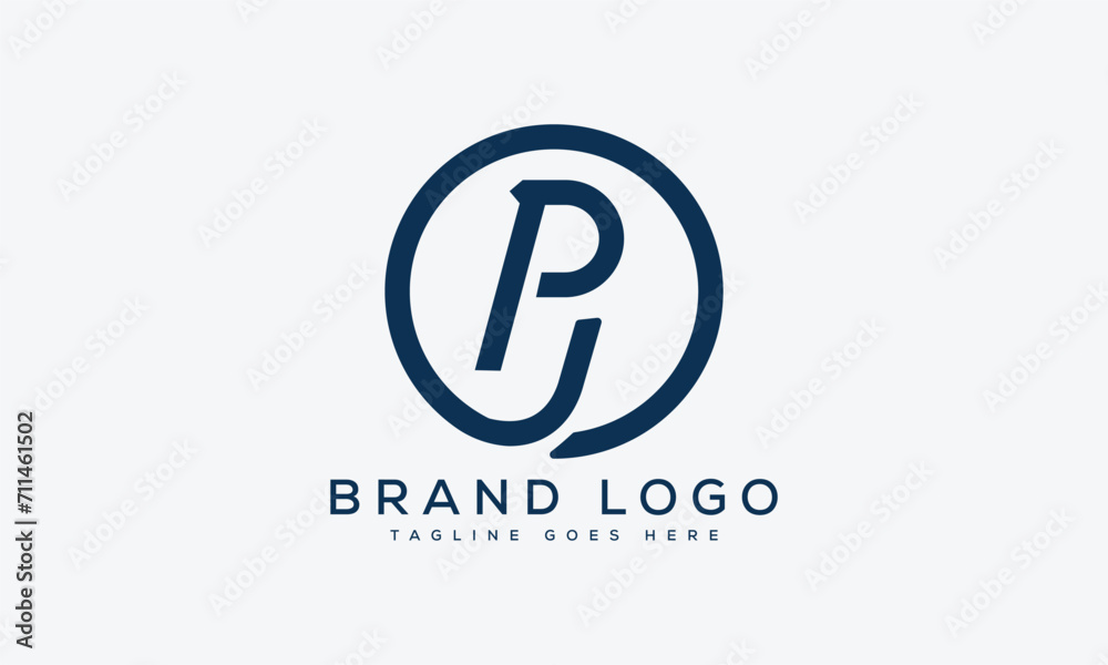 letter PJ logo design vector template design for brand. letter PJ logo design vector template design for brand.