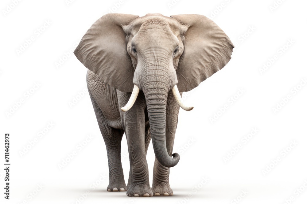 Elephant isolated on a white background 
