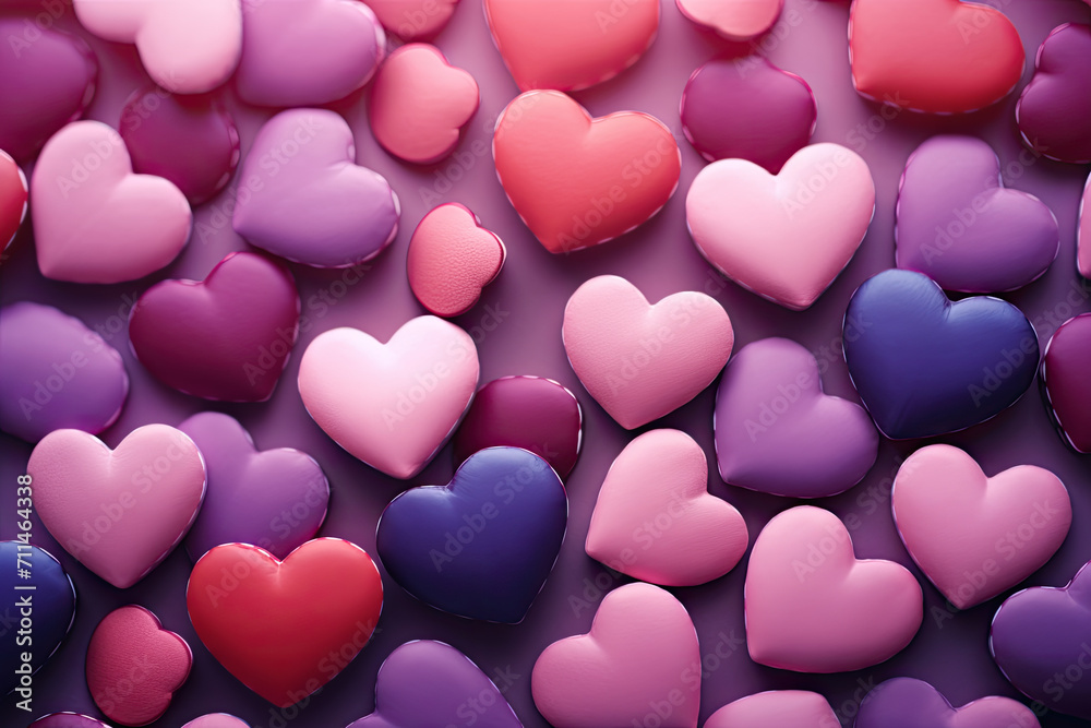 Hearts as background.Valentines day concept.