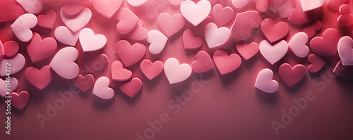 Hearts as background.Valentines day concept.