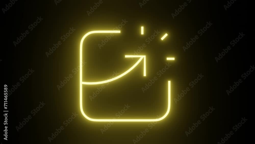 3D marketing icon digital marketing neon lighting crypto trading etc