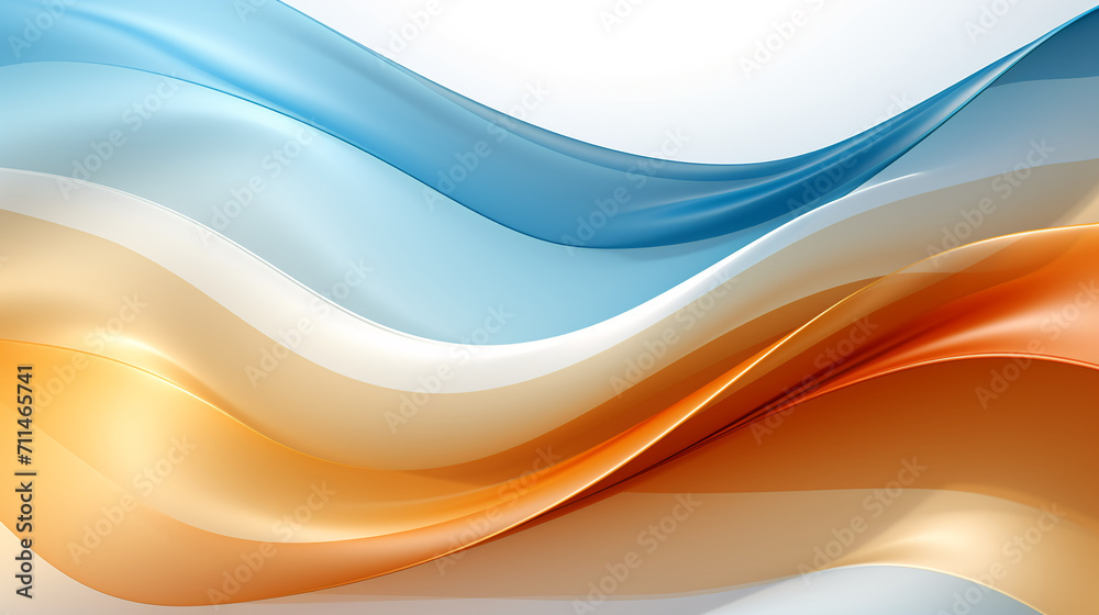 Obraz premium abstract colorful glowing wavy perspective with fractals and curves background 16:9 widescreen wallpapers