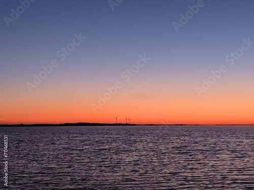 sunrise over the sea © rudik404