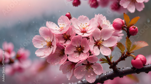 pink cherry blossoms © pla2u