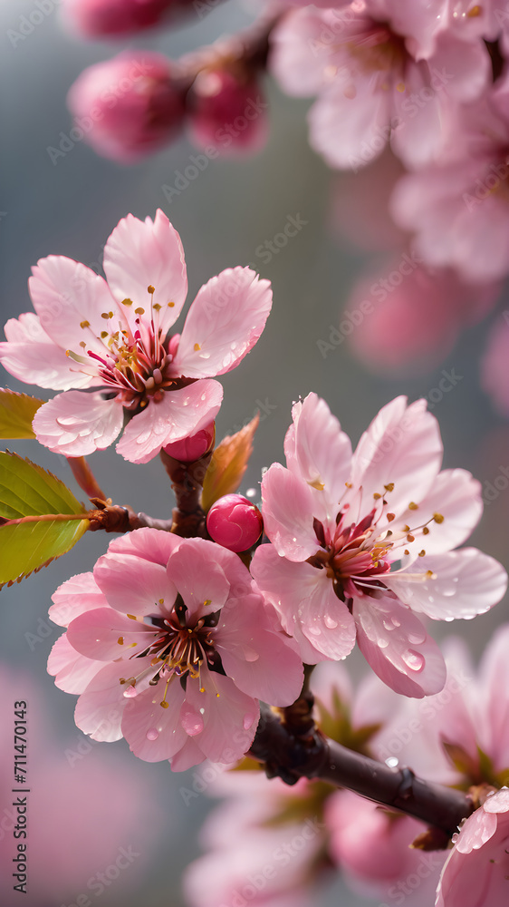 Obraz premium pink cherry blossoms