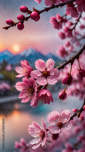 pink cherry blossoms